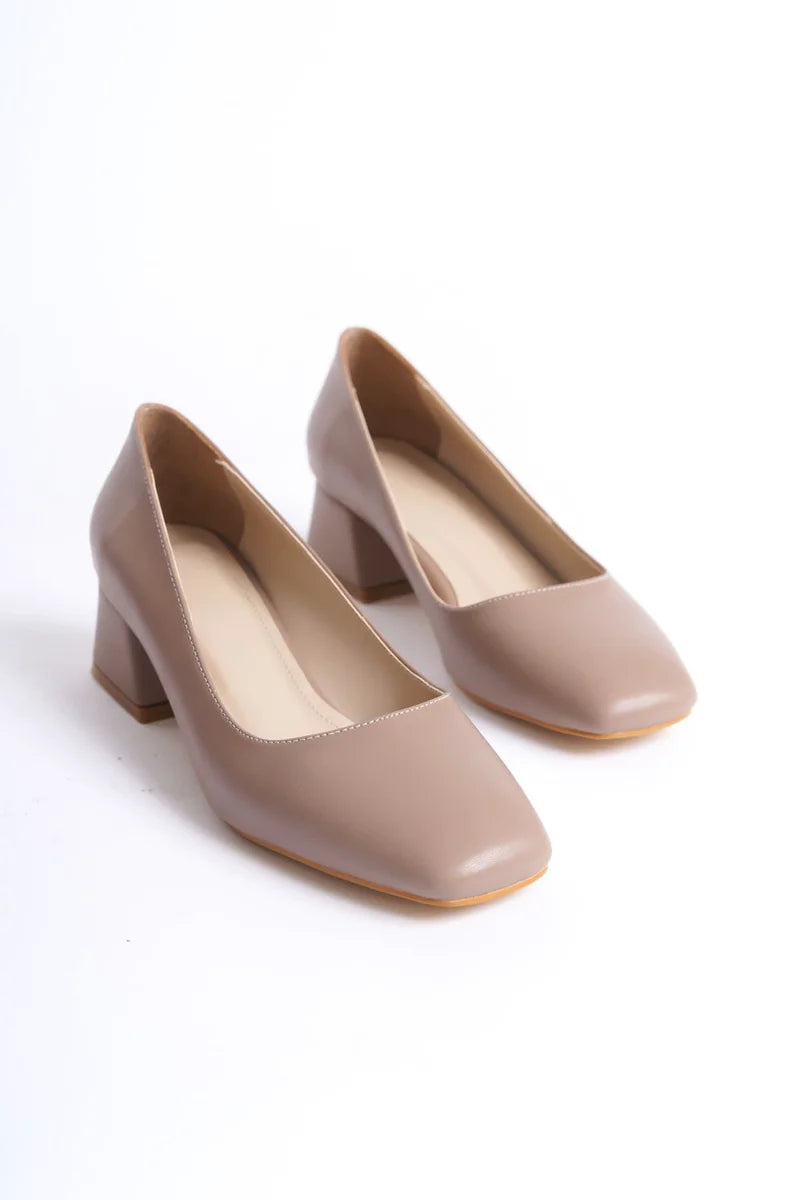 Kadın Mat Vizon Stiletto Kadın Ayakkabı Stiletto İnce topuklu
