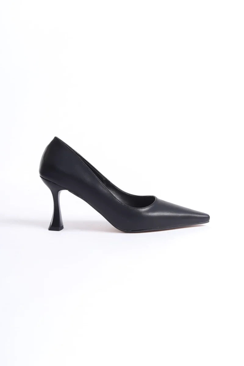 Kadın Mat Siyah Stiletto Kadın Ayakkabı Stiletto