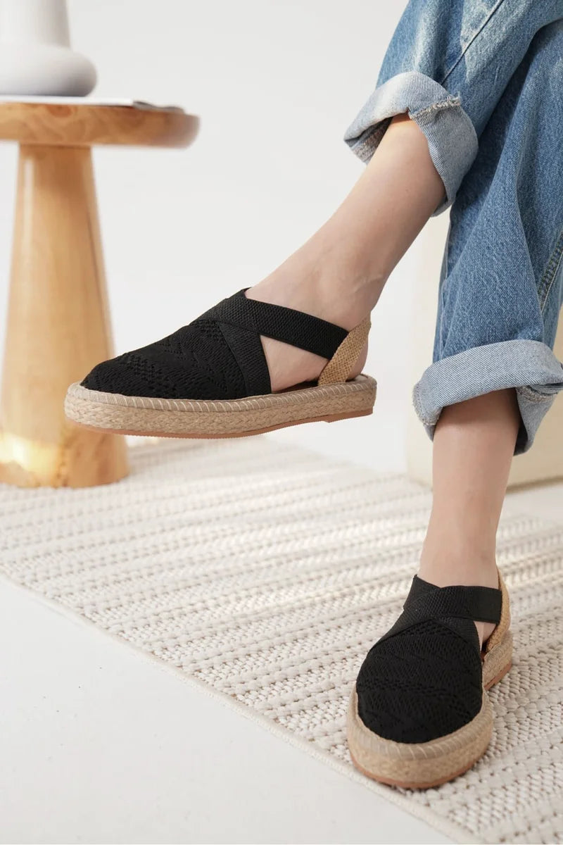 Kadın Siyah Espadril Ayakkabı TR19MY01A