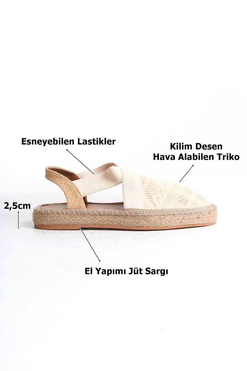 Kadın Bej Espadril Ayakkabı Kadın Ayakkabı