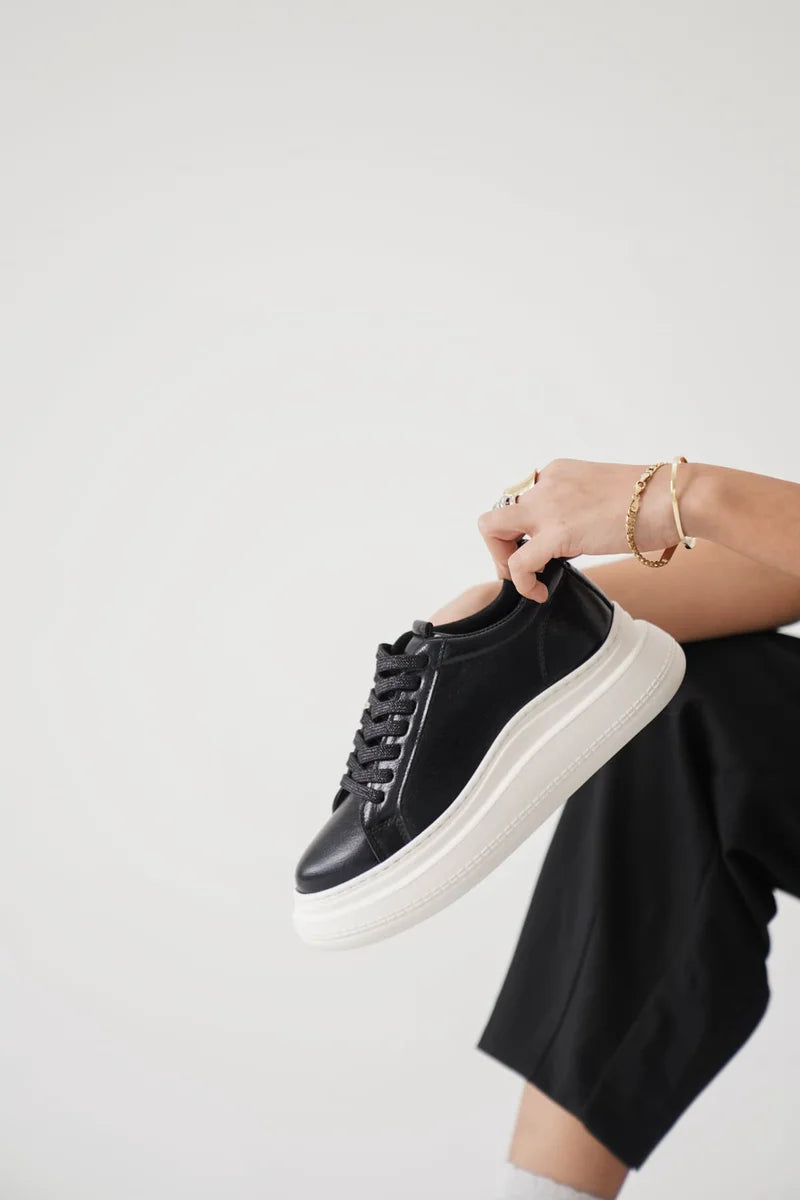 Kadın Siyah Sneaker Kadın Ayakkabı Kadın Ayakkabı