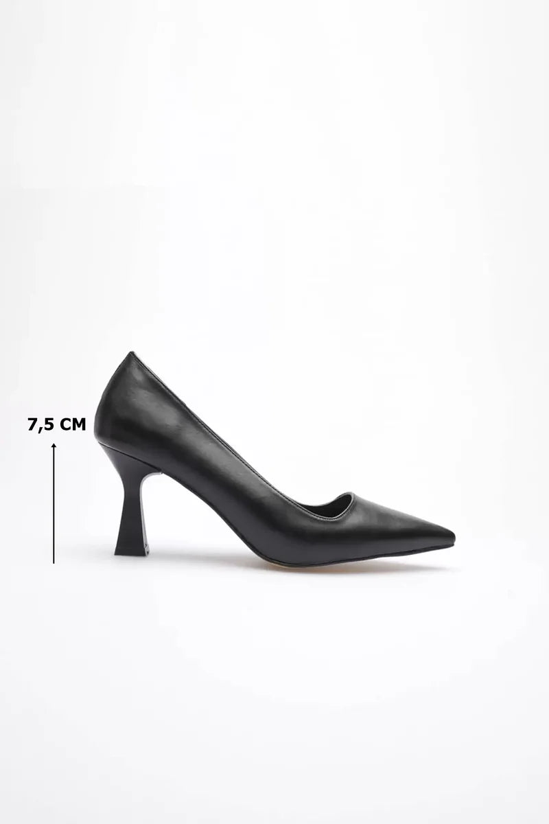 Siyah Topuklu Kadın Stiletto Kadın Ayakkabı İnce topuklu