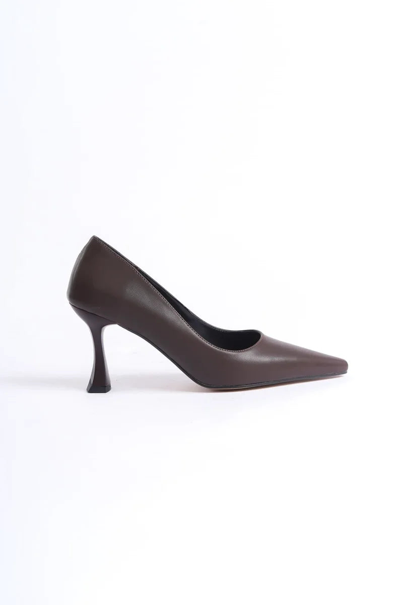 Kadın Mat Acı Kahve Stiletto TR08MS27L