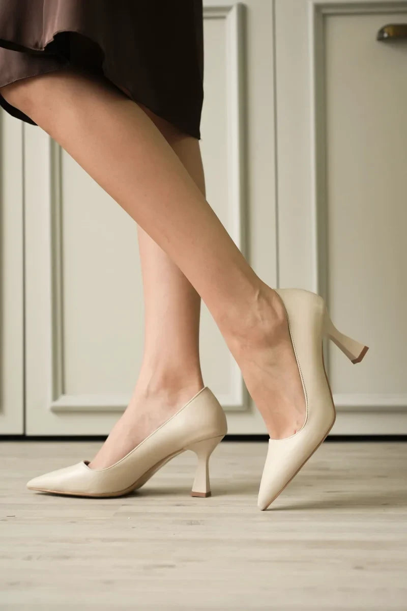 Siyah Topuklu Kadın Stiletto Kadın Ayakkabı İnce topuklu