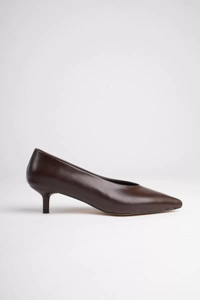 Kadın Acı Kahve İnce Topuklu Stiletto