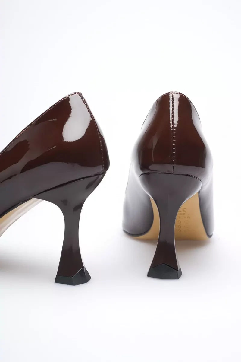 Kadın Rugan Acı Kahve Stiletto TR08MS27M